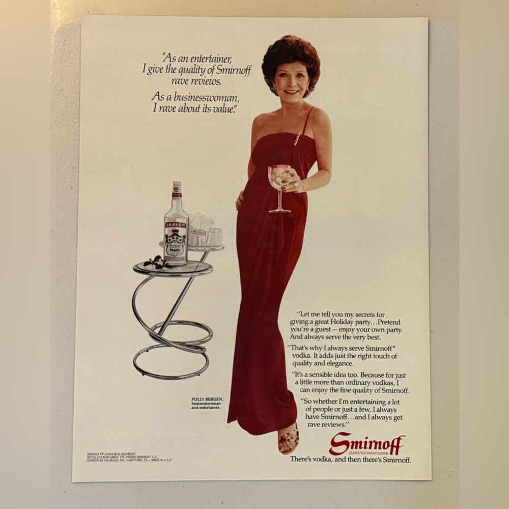 5/$20 Smirnoff 1981 Advertisement (Life Magazine print)